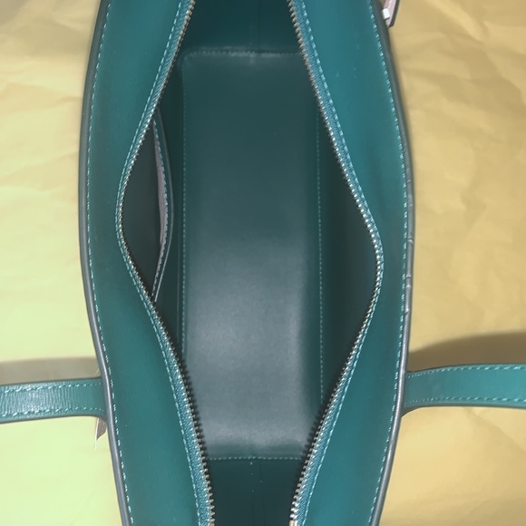 ♠️ kate spade Cara Monstera Leaves Printed Large Tote Bag, Cream Multi - Picture 10 of 16